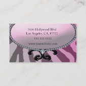 Diva roze visitekaartje (Achterkant)