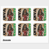 DIVA SATIVA VIERKANTE STICKER (Vel)