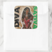 DIVA SATIVA VIERKANTE STICKER (Tas)