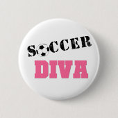 Diva Soccer Ronde Button 5,7 Cm (Voorkant)