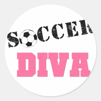 Diva Soccer Ronde Sticker