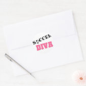 Diva Soccer Ronde Sticker (Envelop)