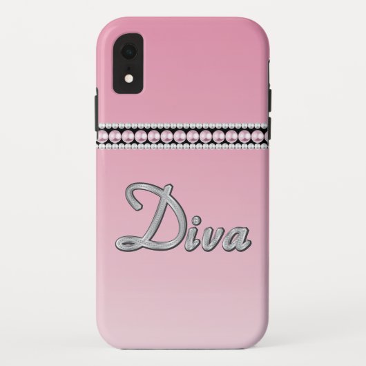 Diva Sparkle Case-Mate iPhone Case (Achterkant)