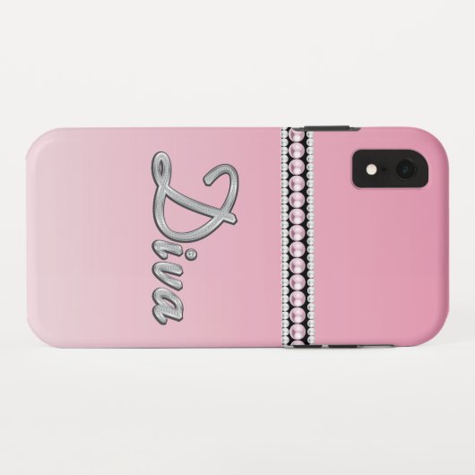 Diva Sparkle Case-Mate iPhone Case (Achterkant (horizontaal))
