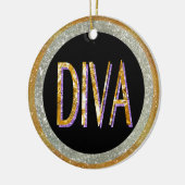 Diva Sparkle Keramisch Ornament (Links)