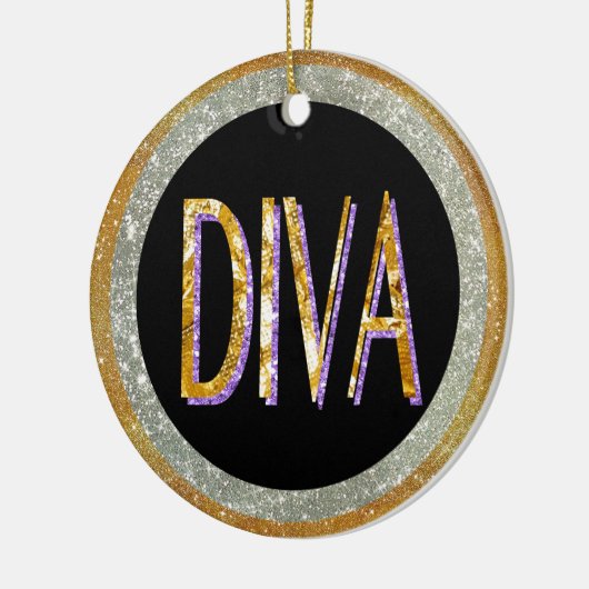Diva Sparkle Keramisch Ornament (Links)