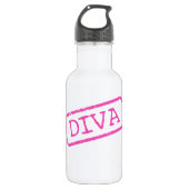 "Diva Stamped and Goedgekeurd" Waterfles (Voorkant)