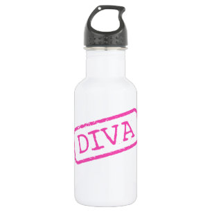"Diva Stamped and Goedgekeurd" Waterfles