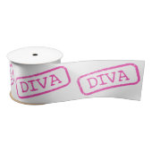 DIVA Stamped Ribbon Satijnen Lint (Spoel)