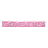 DIVA Stamped Ribbon Satijnen Lint (Voorkant)