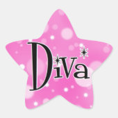 Diva ster stickers (Voorkant)