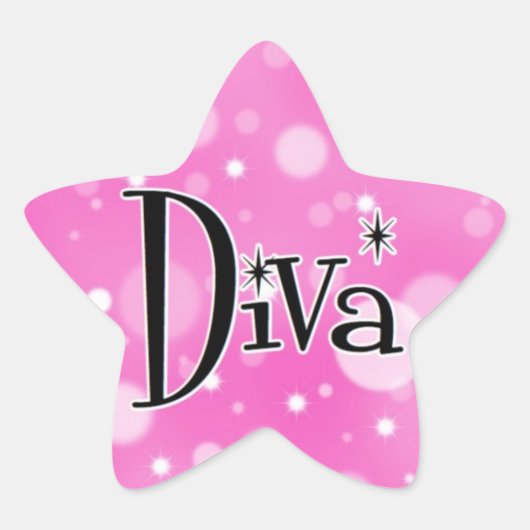 Diva ster stickers (Voorkant)