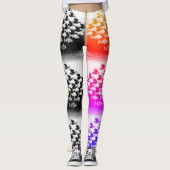 Diva Stijl kleurrijke en zwart-witte leggings (Voorkant)