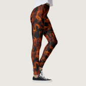Diva-stijl smokkel voor vrouwen rood heet leggings (Rechts)