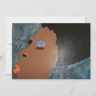 Diva stijlvolle zwarte vrouwen natuurlijke afro ui kaart