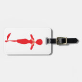 Diva Strong Travel Bag Label Sjabloon Bagagelabel (Voorkant horizontaal)