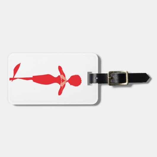 Diva Strong Travel Bag Label Sjabloon Bagagelabel (Voorkant horizontaal)