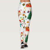Diva Style-kerstpatroon op leggings (Achterkant)