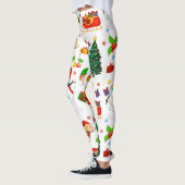 Diva Style-kerstpatroon op leggings (Links)