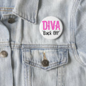 DIVA, terug! Buttonnen Ronde Button 5,7 Cm (In situ)