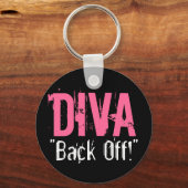 DIVA "Terug-uit"-sleutelhanger - Gepersonaliseerd Sleutelhanger (Voorkant)