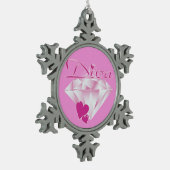 Diva Tin Sneeuwvlok Ornament (Links)