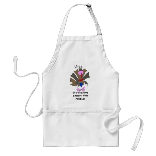 Diva Turkey Apron Standaard Schort (Voorkant)