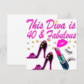 DIVA VAN 40E PARTIJ KAART (Voorkant / Achterkant)