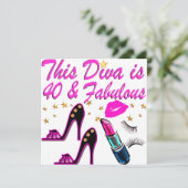 DIVA VAN 40E PARTIJ KAART (Staand voorkant)