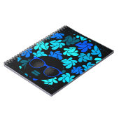 Diva van Afro Turkooise Wintertaling Notitieboek (Linkerzijde)