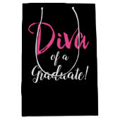 "DIVA van een Afstuderen!" Medium Cadeauzakje (Voorkant)
