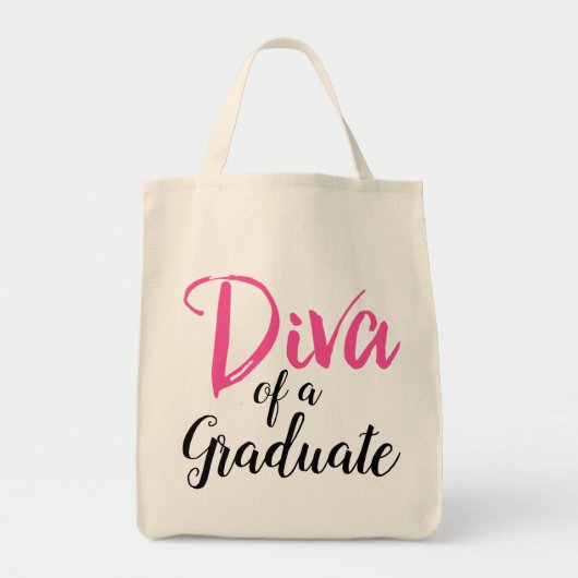 Diva van een Afstuderen! Tote Bag (Voorkant)