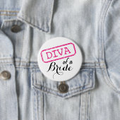 "DIVA" van een bride Ronde Button 7,6 Cm (In situ)