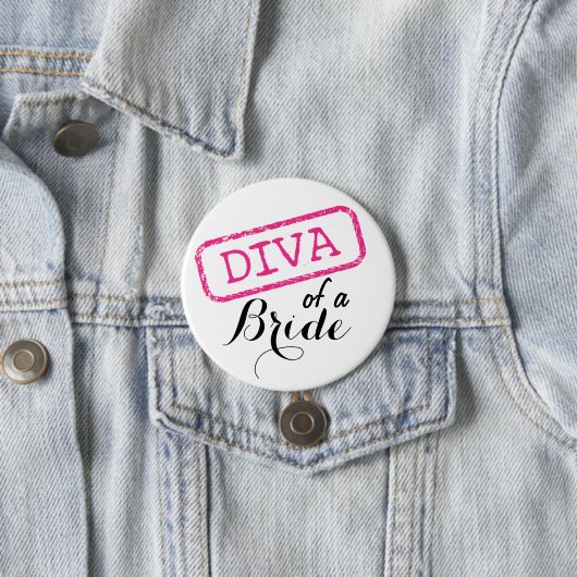 "DIVA" van een bride Ronde Button 7,6 Cm (In situ)