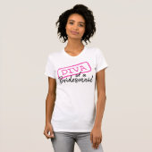 DIVA van een Bruidsmeisje T-Shirt (Voorkant volledig)