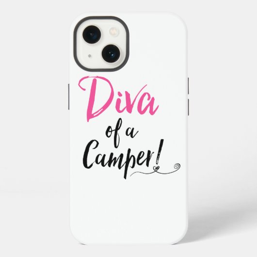 "Diva van een Camper!" iPhone Hoesje (Achterkant)