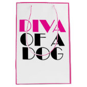 "DIVA van een hond" cadeautasetje medium Cadeauzakje (Voorkant)