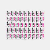 "DIVA van een Kat" Fleece Deken (Voorkant (Horizontaal))