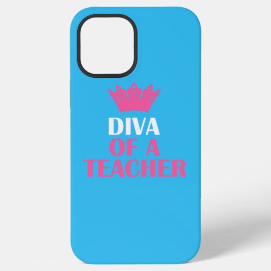 "Diva van een leraar" iPhone Hoesje (Achterkant)