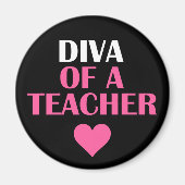 "DIVA VAN EEN TEACHER" MAGNEET (Voorkant)