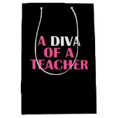 "DIVA VAN EEN TEACHER" MEDIUM CADEAUZAKJE (Voorkant)