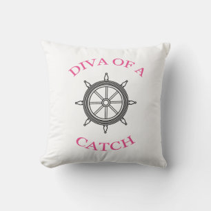 "DIVA VAN EEN VANGST" Kussensloop Kussen