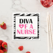 "DIVA van een verpleegster!" Servetten (Insitu)