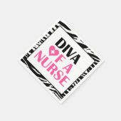 "DIVA van een verpleegster!" Servetten (Hoek)