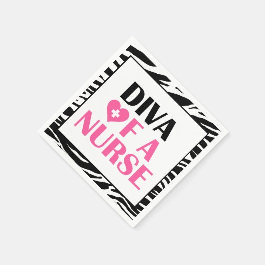 "DIVA van een verpleegster!" Servetten (Hoek)