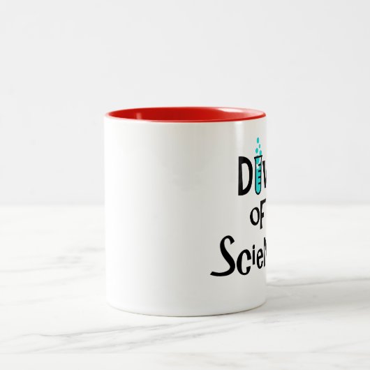 "DIVA van een wetenschapper/Het is live!" Tweekleurige Koffiemok (Center)