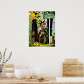 Diva van het Kind van de bloem Poster (Keuken)