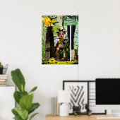 Diva van het Kind van de bloem Poster (Thuiskantoor)