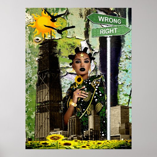 Diva van het Kind van de bloem Poster (Voorkant)