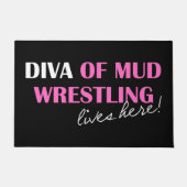 DIVA van Mud Wrestling Deurmat (Voorkant)